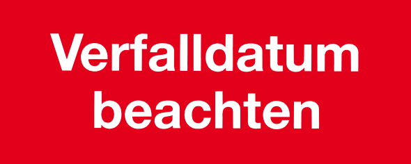 Verfalldatum beachten