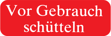 Vor Gebrauch schütteln