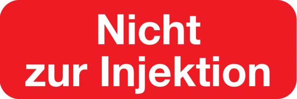 Nicht zur Injektion