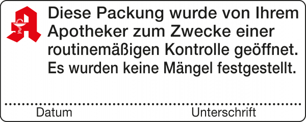 Diese Packung wurde von Ihrem Apotheker