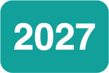 Jahreszahlen - Etiketten 2027