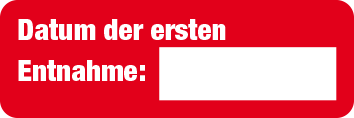 Datum der ersten Entnahme