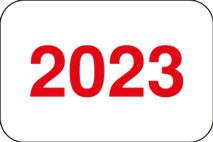 Jahreszahlen - Etiketten 2023