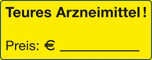 Teures Arzneimittel! Preis: